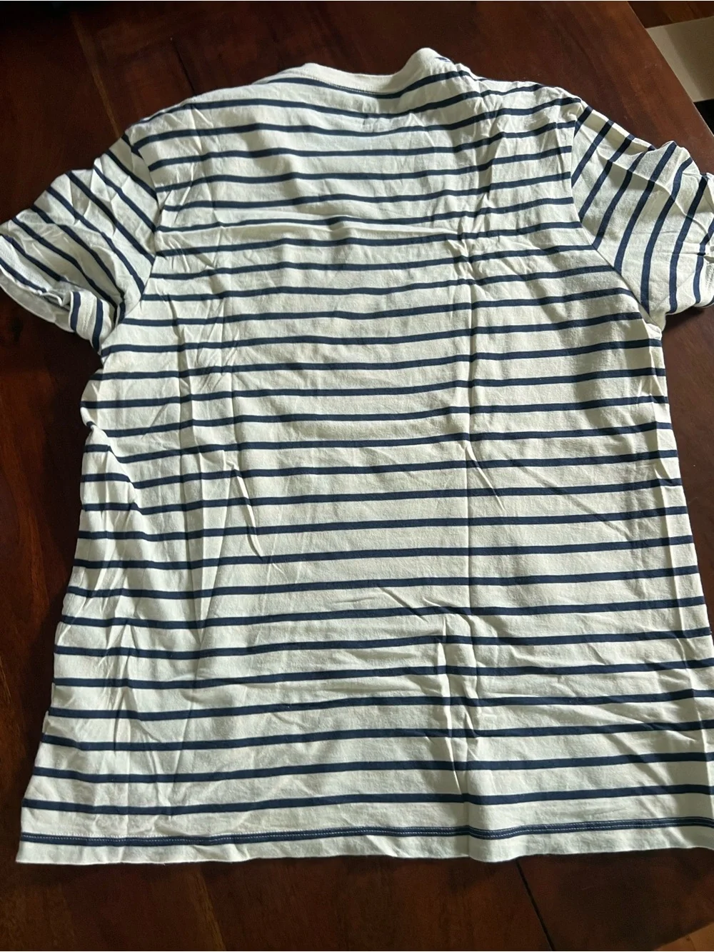 Men’s J Crew T Shirt | 100% Cotton | XL | Navy/Cream